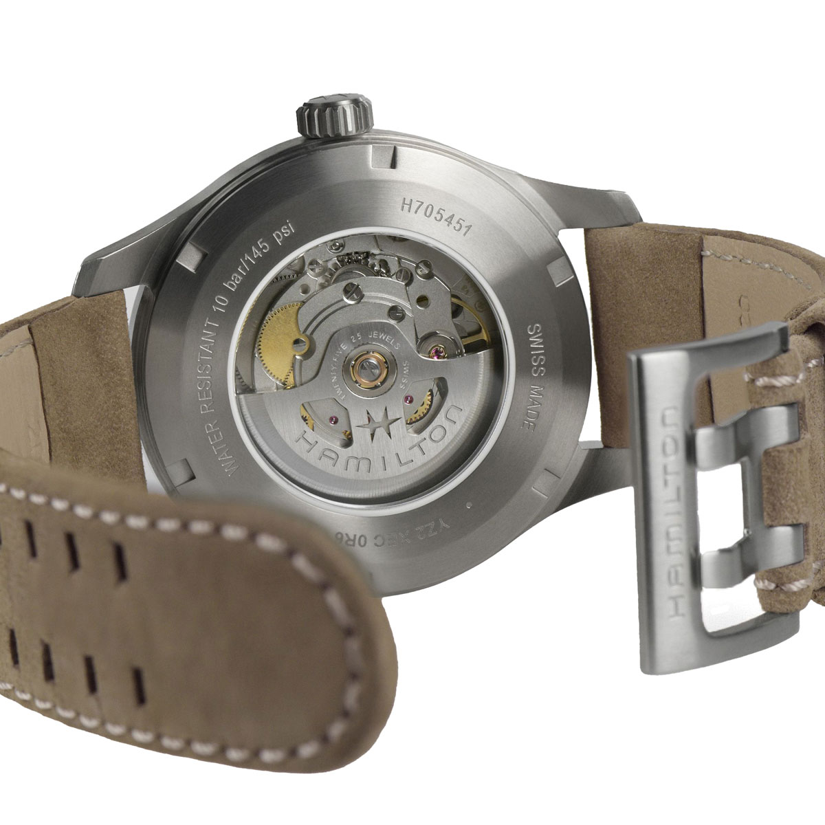 Hamilton Khaki Field Titanium Automatic 42mm Men's Watch, Navy Blue Dial