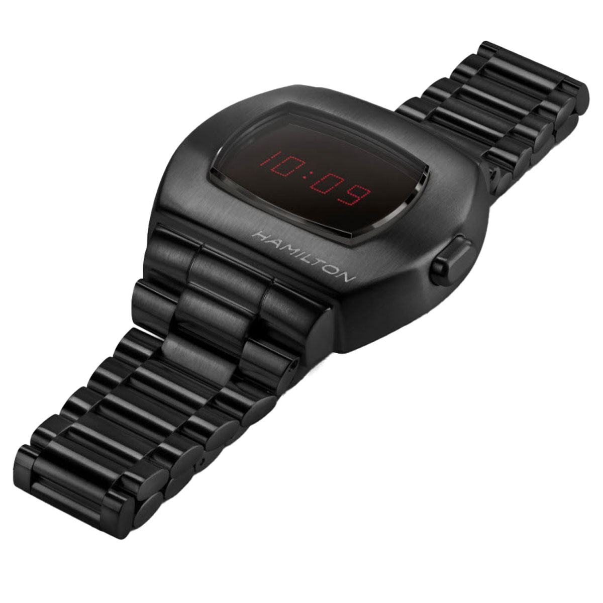 Hamilton American Classic PSR Digital Quartz 40mm Watch, Black Stainless Steel Bracelet