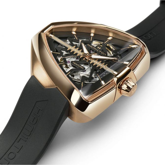 Hamilton Ventura Elvis80 Skeleton Automatic 42.5mm x 44.6mm