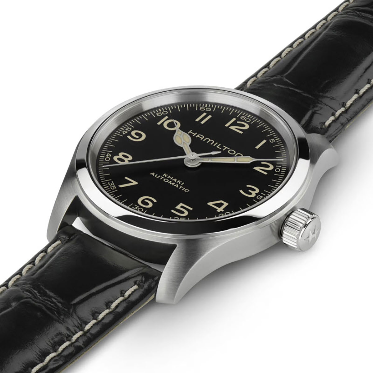 Hamilton Khaki Field Murph 38mm Men's Watch, Black Dial