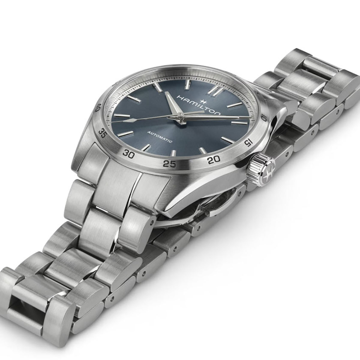 Hamilton Jazzmaster Performer Automatic 34mm Women's Watch, Light Blue Dial