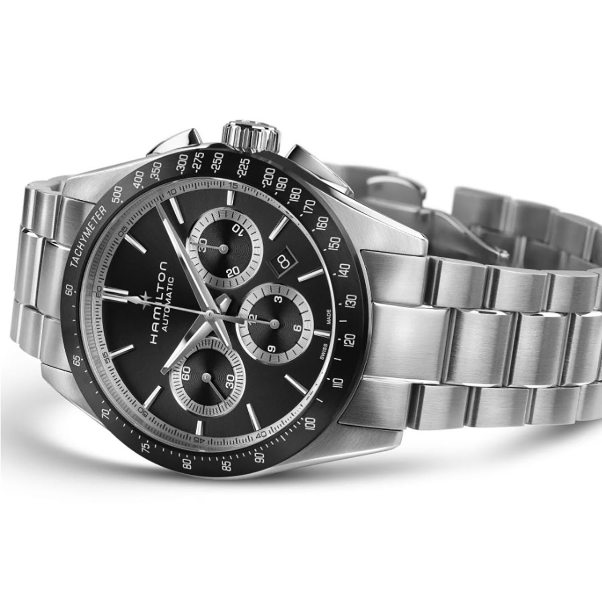Hamilton Jazzmaster Performer Automatic Chronograph 42mm Men's Watch, Black Dial