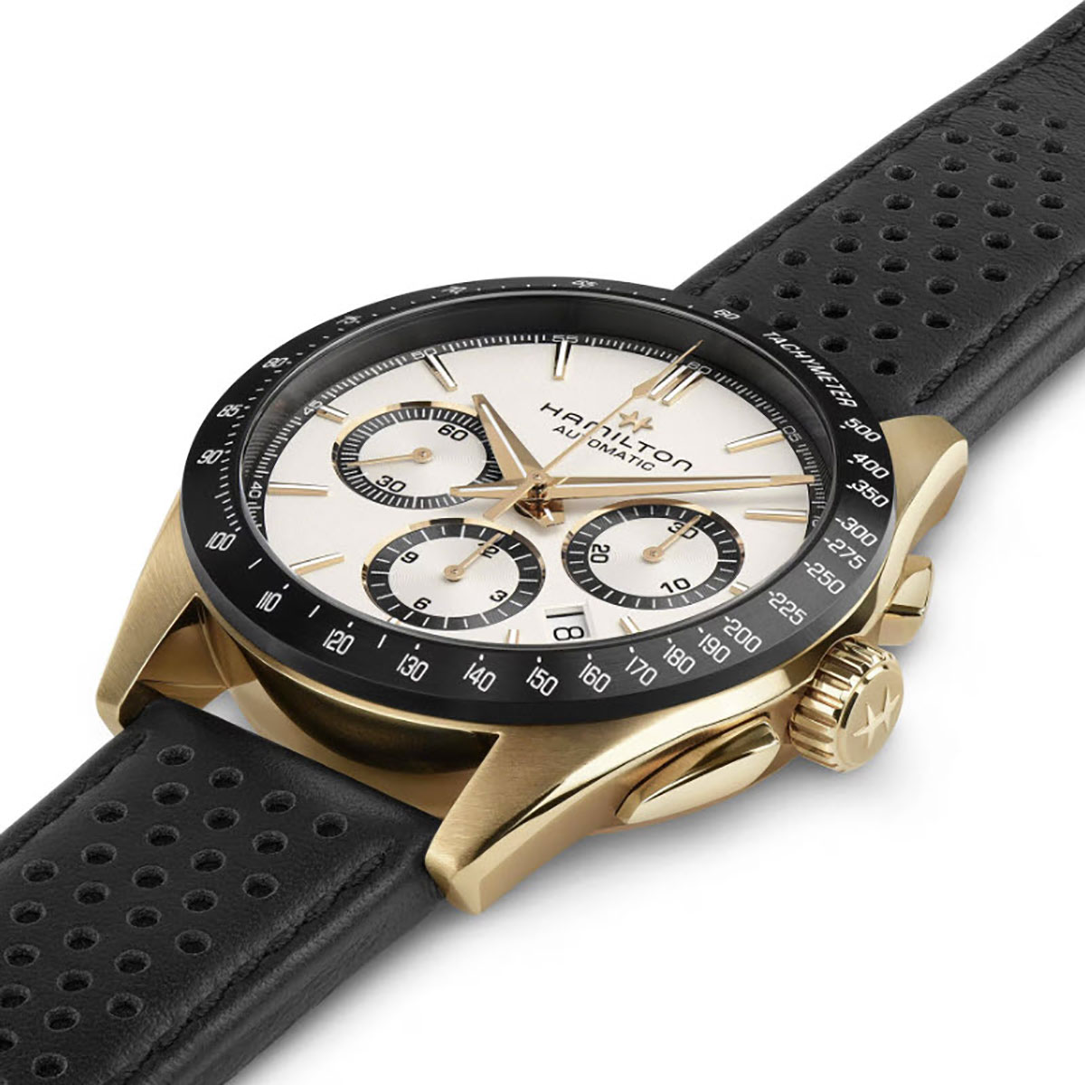 Hamilton Jazzmaster Performer Automatic Chronograph 42mm Men's Watch, White Dial