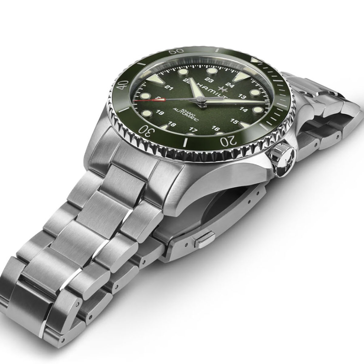 Hamilton Khaki Navy Scuba Automatic 43mm Men's Watch, Deep Green Dial