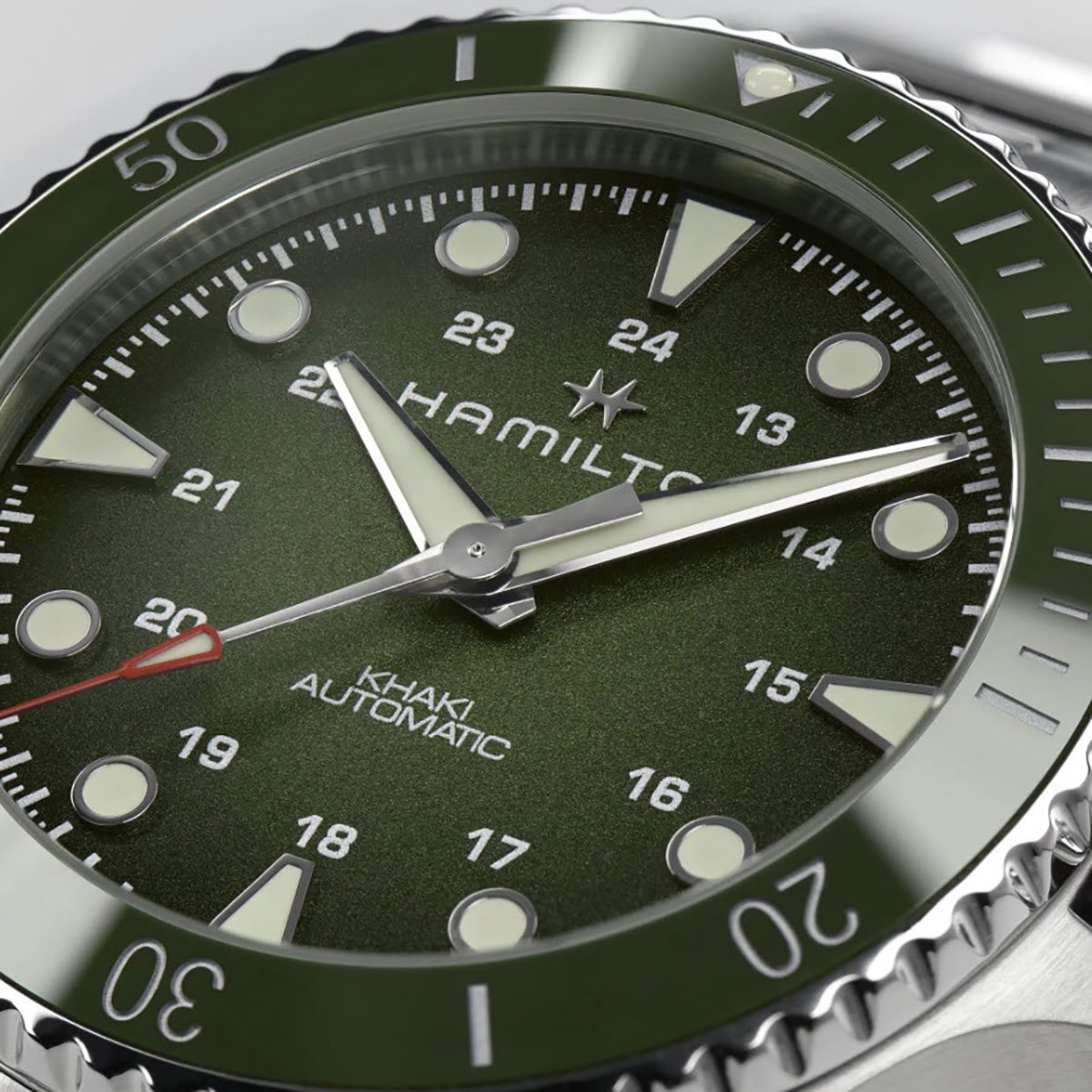 Hamilton Khaki Navy Scuba Automatic 43mm Men's Watch, Deep Green Dial