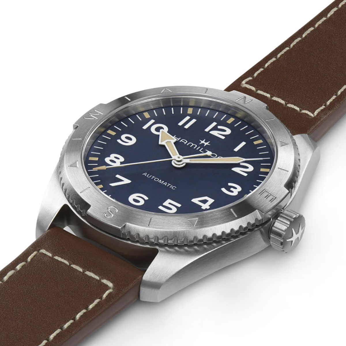 Hamilton Khaki Field Expedition Automatic 41mm Men's Watch, Blue Textured Dial