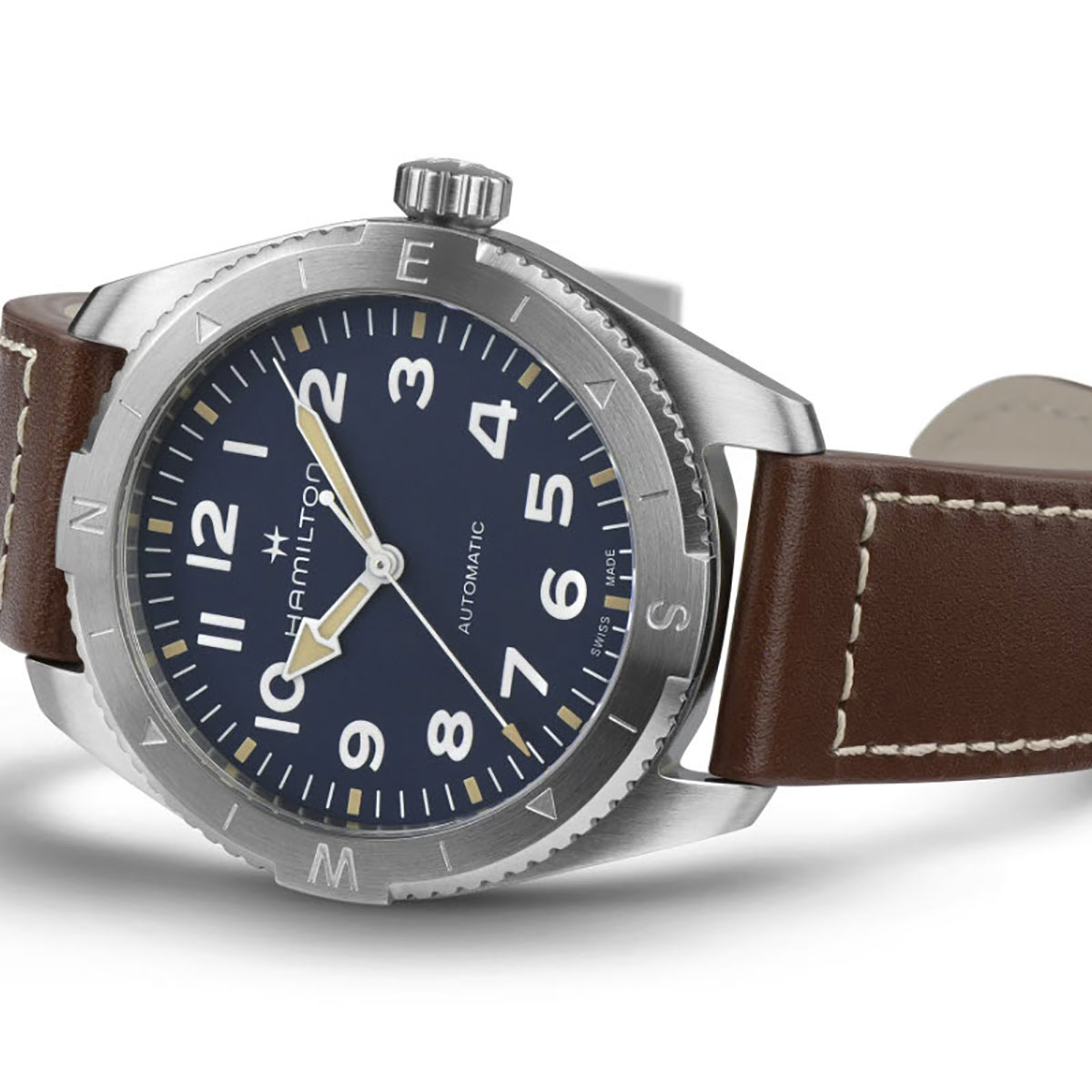Hamilton Khaki Field Expedition Automatic 41mm Men's Watch, Blue Textured Dial