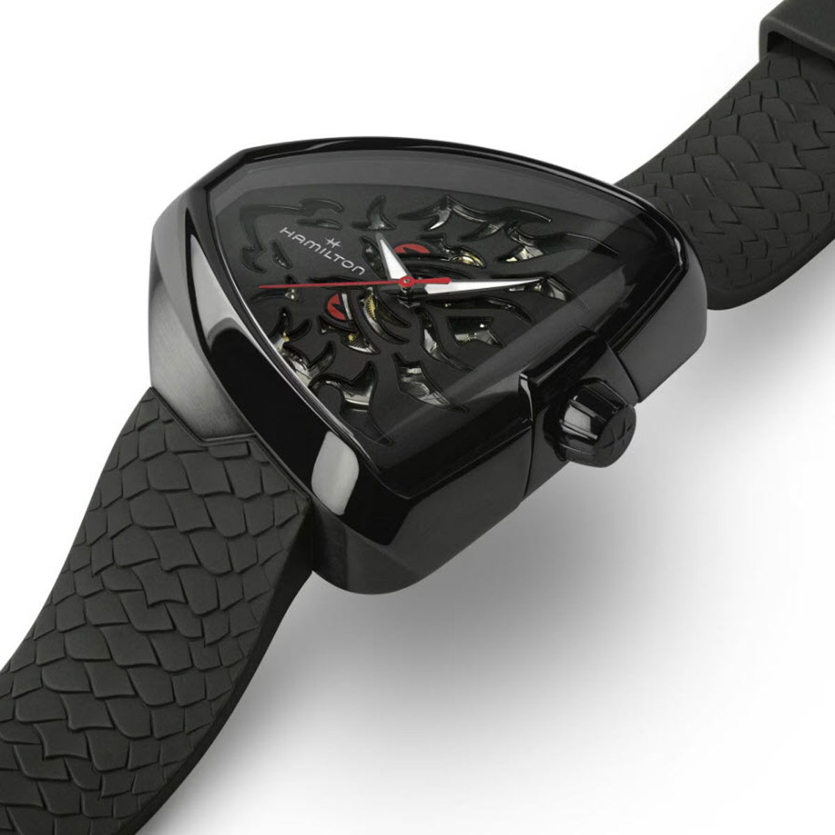 Hamilton Ventura Elvis80 Skeleton Automatic 42.5mm x 44.6mm Men's Watch, Dragon Dial