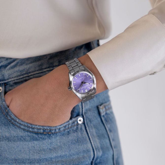 Hamilton Jazzmaster Performer Automatic 34mm Women's Watch, Purple