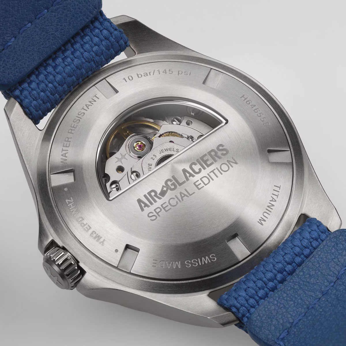 Hamilton Khaki Aviation Pilot Day Date Automatic 42mm Watch, Air Glaciers Limited Edition