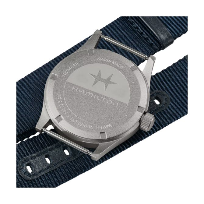 Hamilton Khaki Field Quartz 38mm Men's Watch, Blue Dial