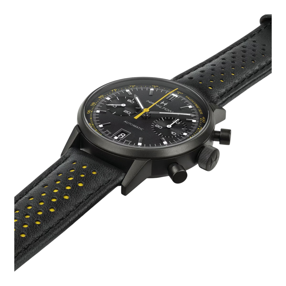 Hamilton American Classic Intra-matic Automatic Chronograph 40mm Men's Watch, Black Dial