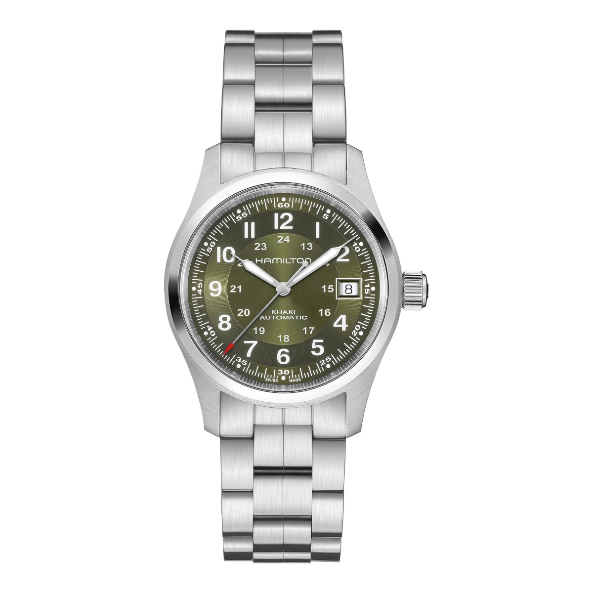 Hamilton Khaki Field Automatic 38mm Men's Watch, Green Dial