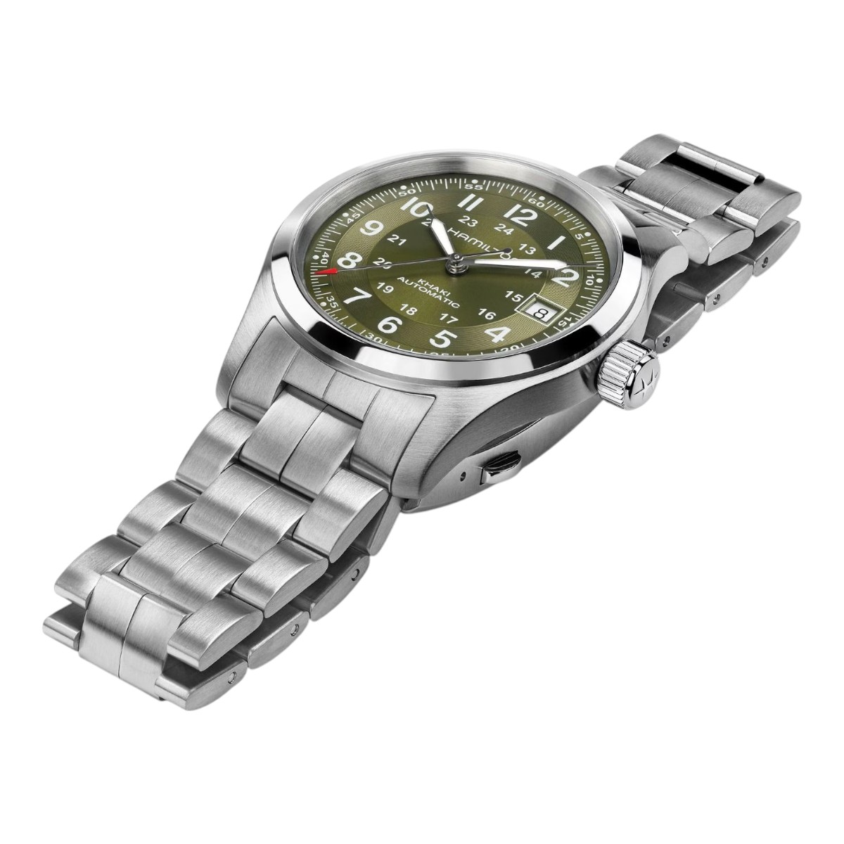 Hamilton Khaki Field Automatic 38mm Men's Watch, Green Dial