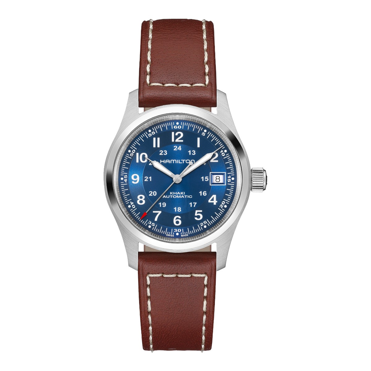 Hamilton Khaki Field Automatic 38mm Men's Watch, Blue Dial