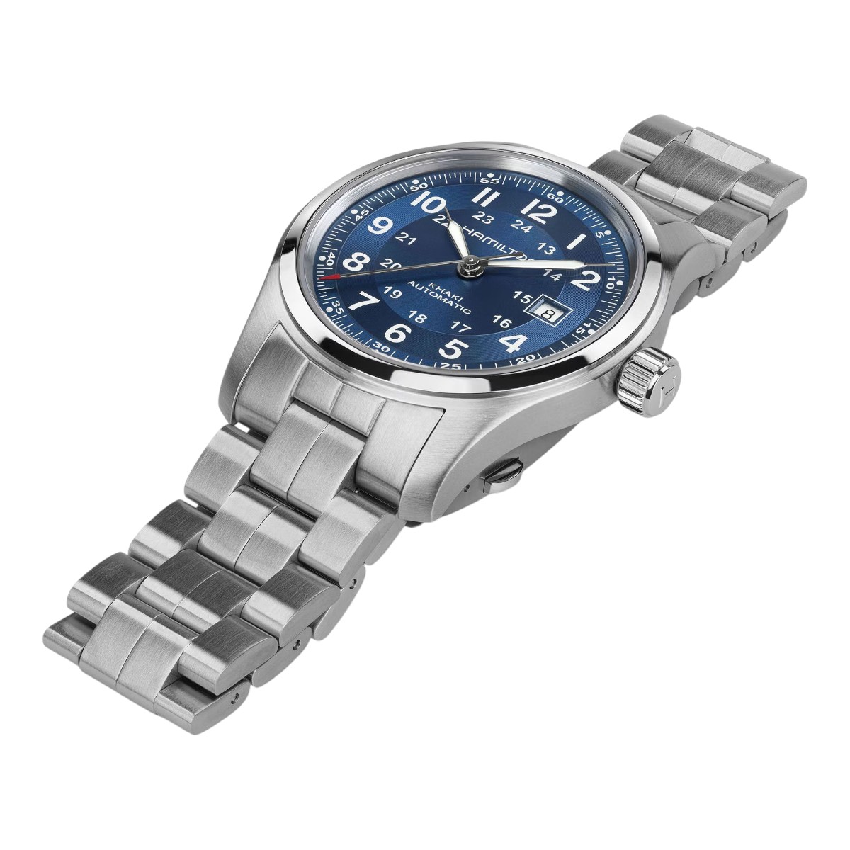 Hamilton Khaki Field Automatic 42mm Men's Watch, Blue Dial