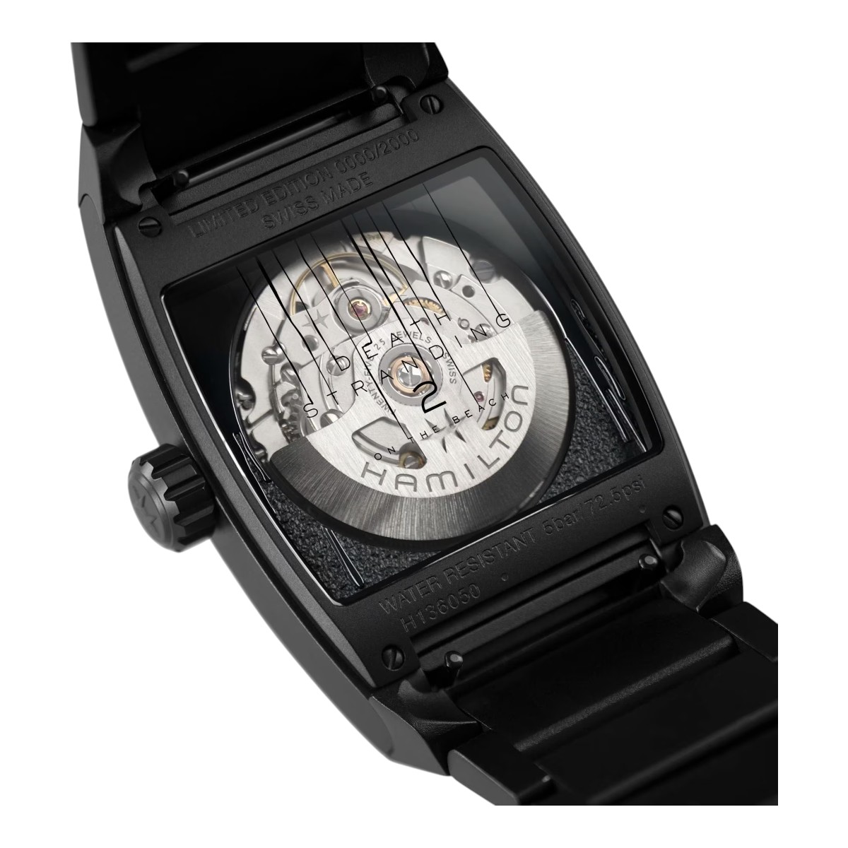 Hamilton American Classic Boulton Death Stranding 2 Limited Edition 36mm x 48mm Watch, Black Dial