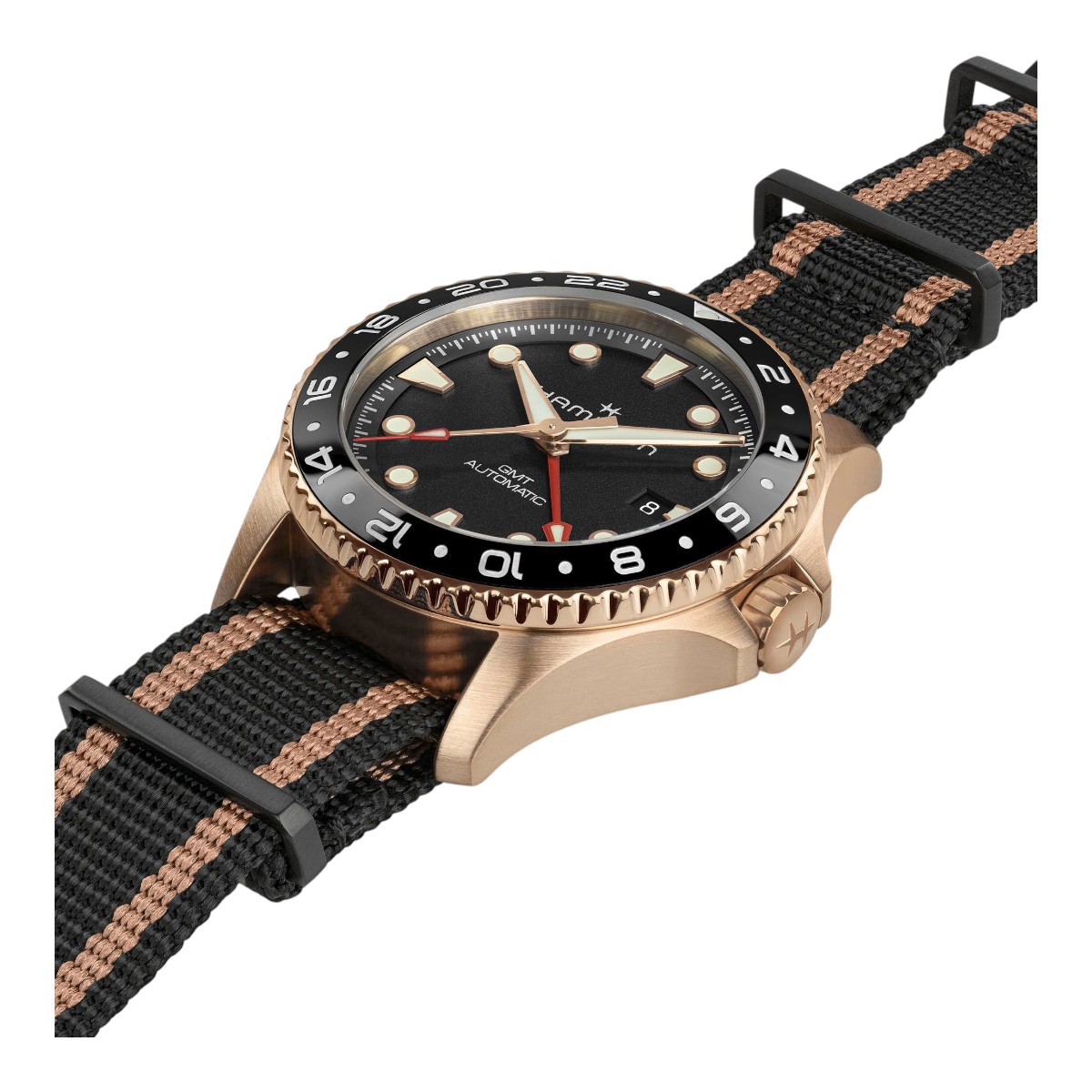 Hamilton Khaki Navy Scuba Bronze Automatic GMT 43mm Men's Watch,