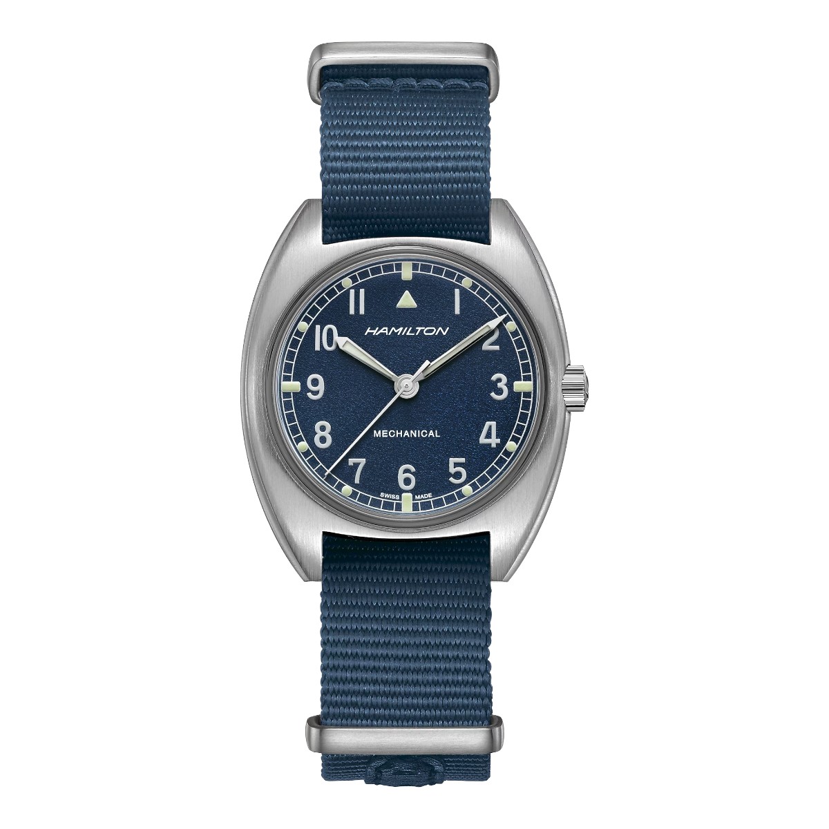 Hamilton Khaki Aviation Pilot Pioneer Mechanical 36mm x 33mm Men's Watch, Blue Dial