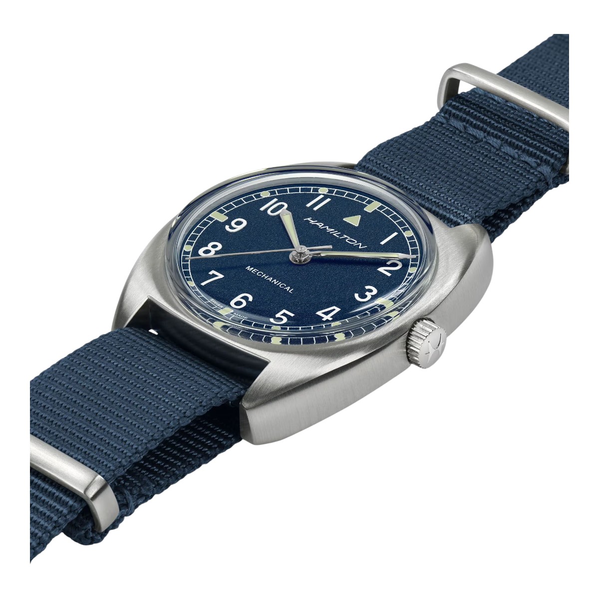 Hamilton Khaki Aviation Pilot Pioneer Mechanical 36mm x 33mm Men's Watch, Blue Dial