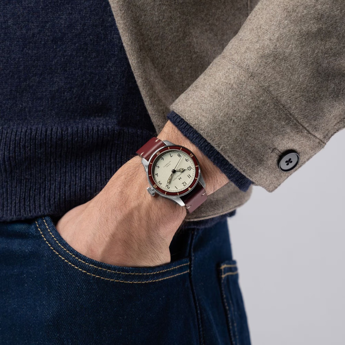 Hamilton Khaki Aviation Pilot Pioneer Automatic 38mm Men's Watch, White Dial