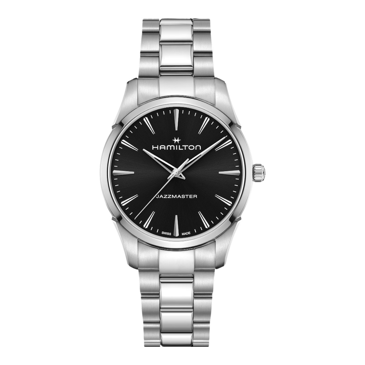 Hamilton Jazzmaster Quartz 40mm Men's Watch, Black Dial