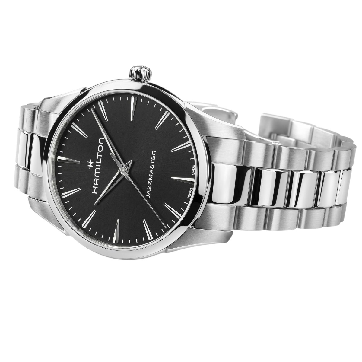 Hamilton Jazzmaster Quartz 40mm Men's Watch, Black Dial