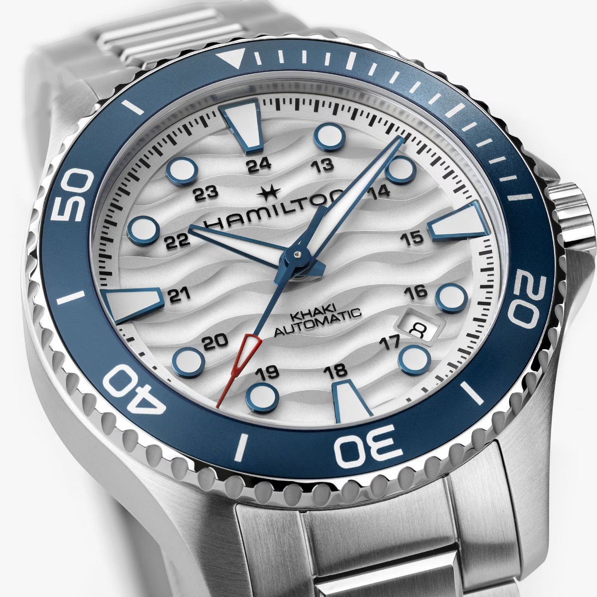 Hamilton Khaki Navy Scuba Automatic 40mm Men's Watch, White Dial