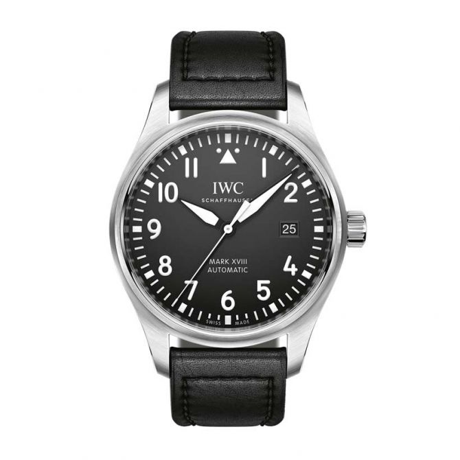 IWC Schaffhausen Pilot's Mark XVIII 40mm Watch, Black and White Dial