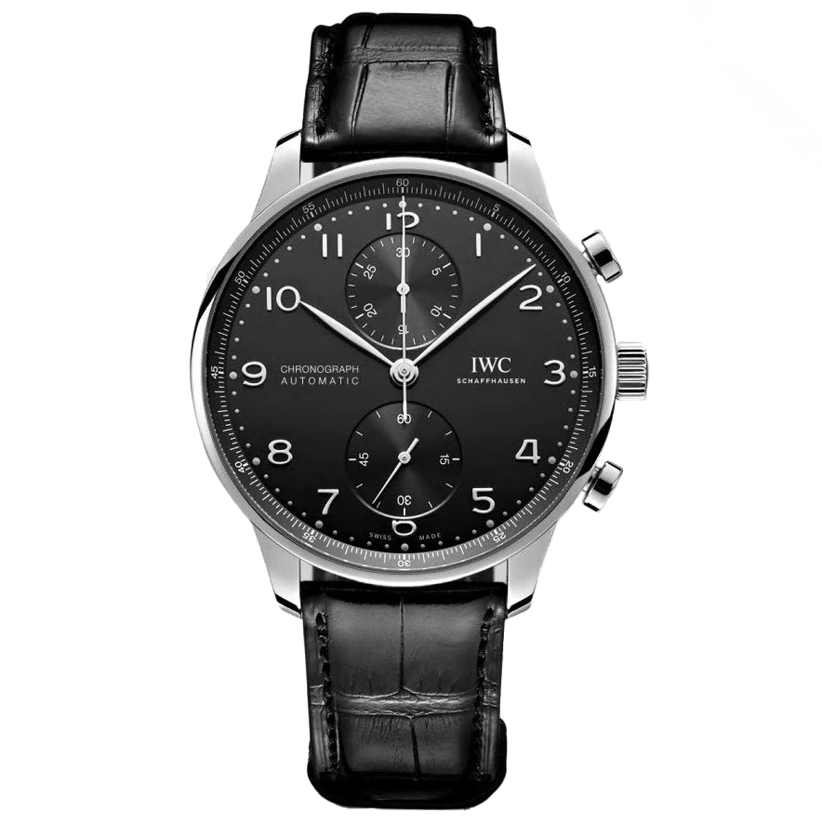 IWC Portugieser Chronograph 41mm Watch, Black Dial | Borsheims