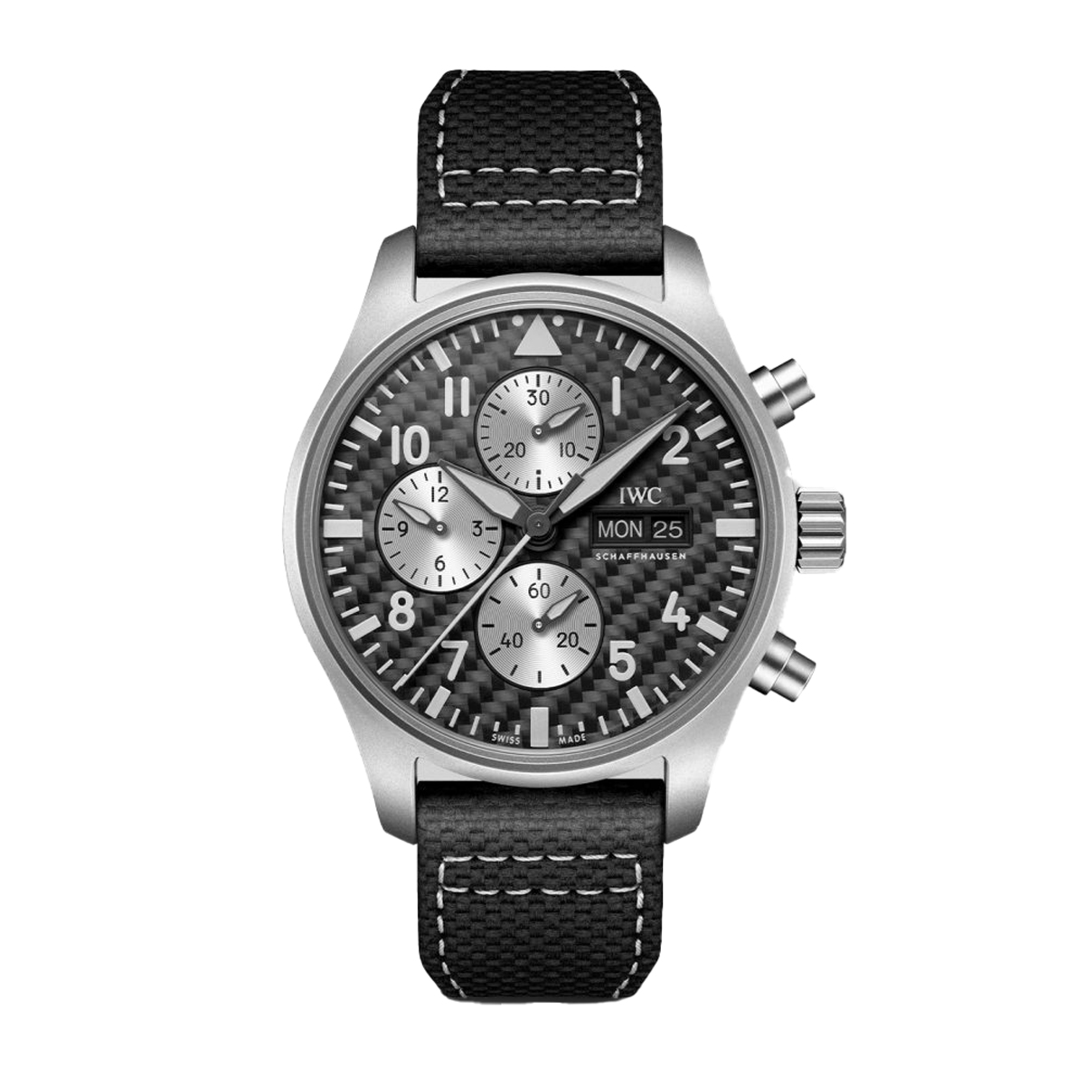 IWC Schaffhausen Pilot's Chronograph AMG Edition 43mm Watch, Carbon Dial