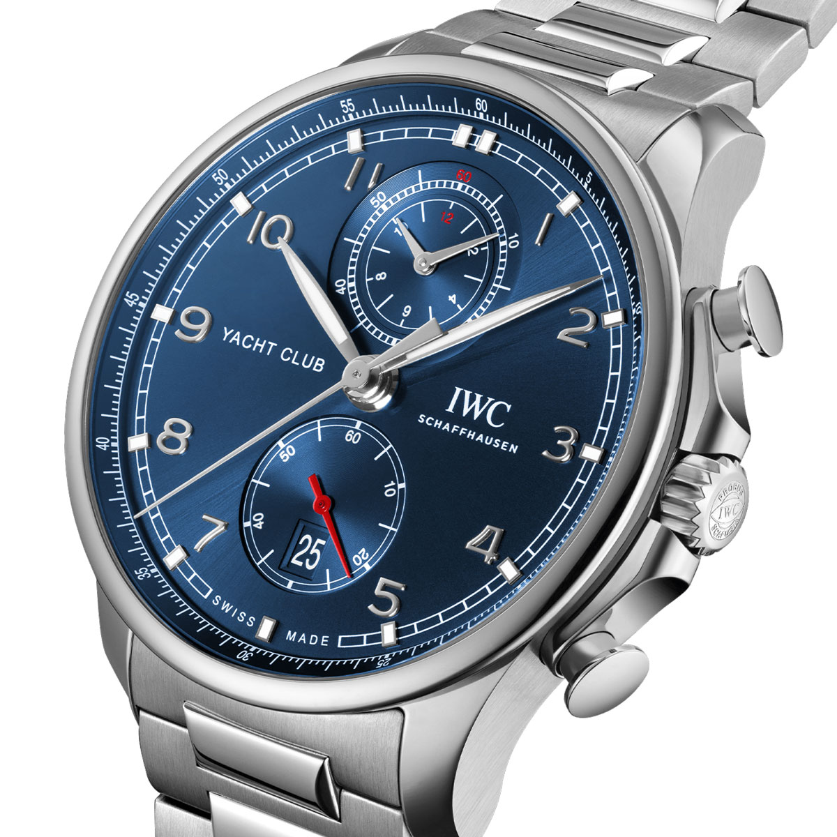 IWC Schaffhausen Portugieser Yacht Club Chronograph 44.6mm Watch, Blue Dial
