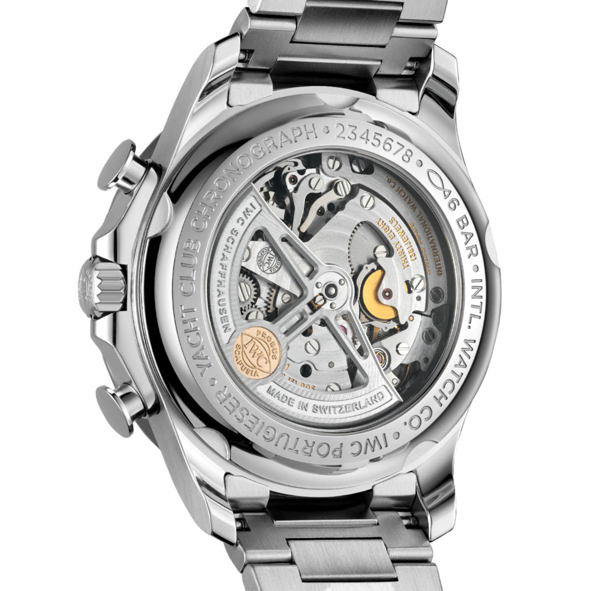 IWC Schaffhausen Portugieser Yacht Club Chronograph 44.6mm Watch, Silver Plated Dial