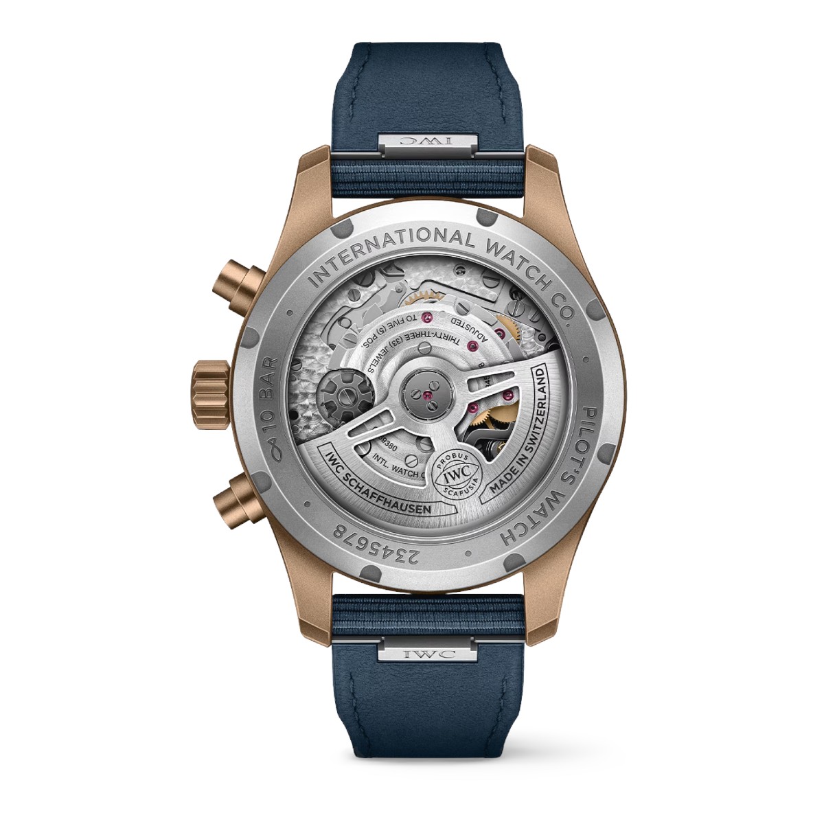 IWC Schaffhausen Pilot's Chronograph 41mm Automatic Watch, Blue Dial