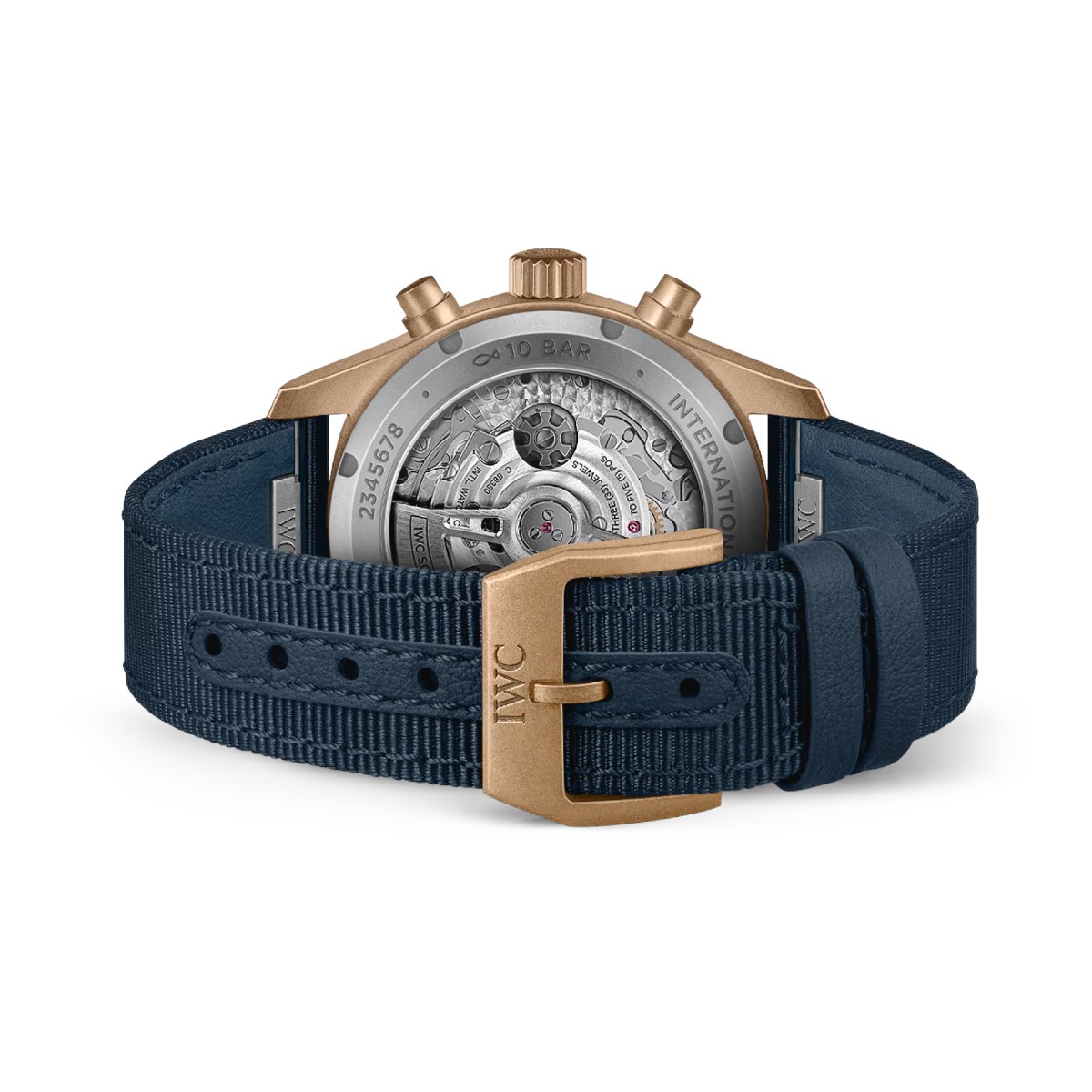 IWC Schaffhausen Pilot's Chronograph 41mm Automatic Watch, Blue Dial