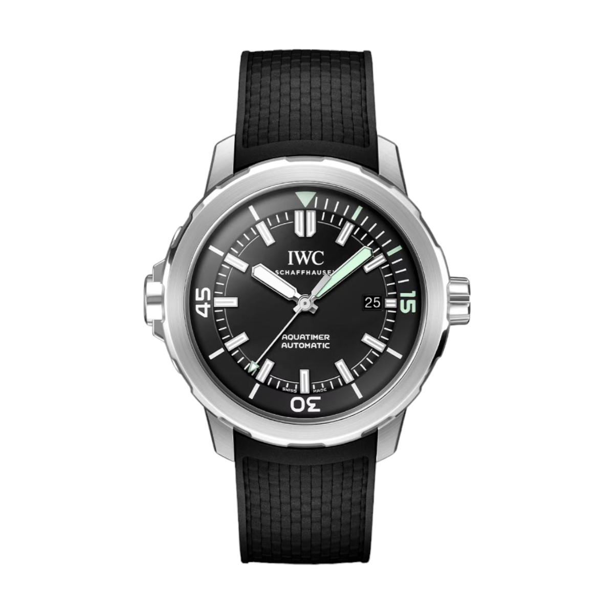 IWC Schaffhausen Aquatimer Automatic 42mm Men's Watch, Black Dial