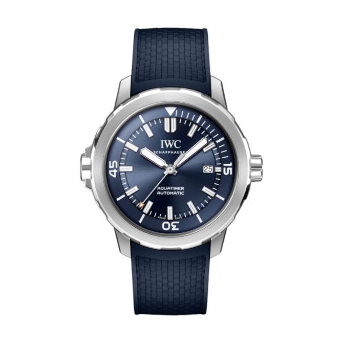 IWC Schaffhausen Aquatimer Automatic 42mm Men's Watch, Blue Dial