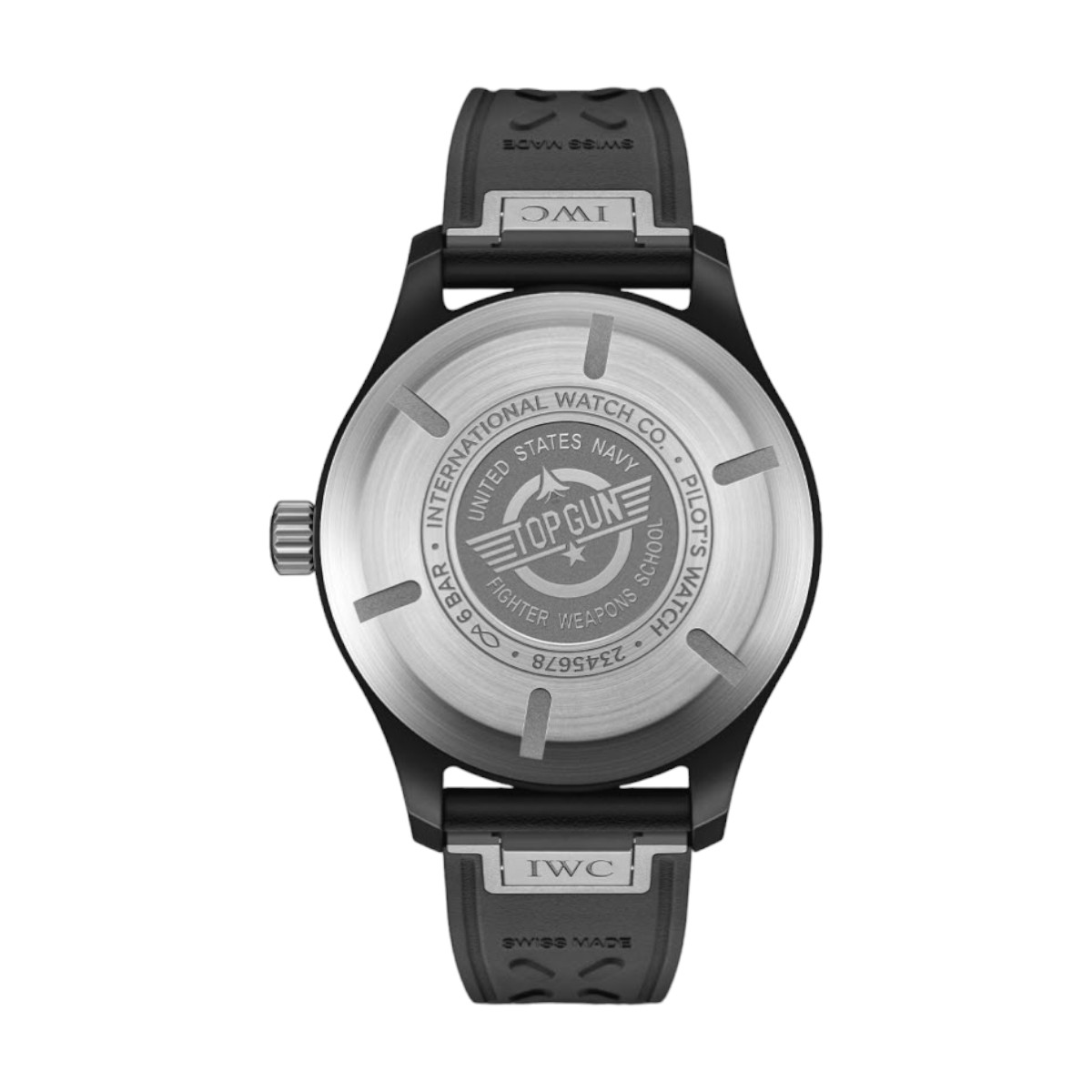 IWC Schaffhausen Pilot Top Gun Automatic 41mm Men's Watch, Black Dial