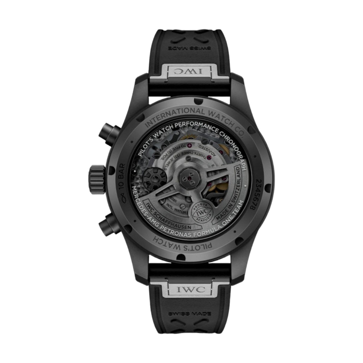 IWC Schaffhausen Pilot Performance AMG Formula One Team Chronograph 41mm Men's Watch, Black Dial