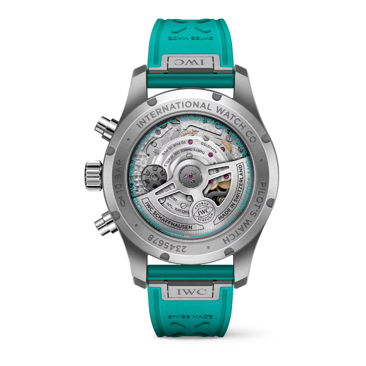 IWC Schaffhausen Pilot's Chronograph 41mm Mercedes AMG Petronas Formula One Team Watch, Black Dial