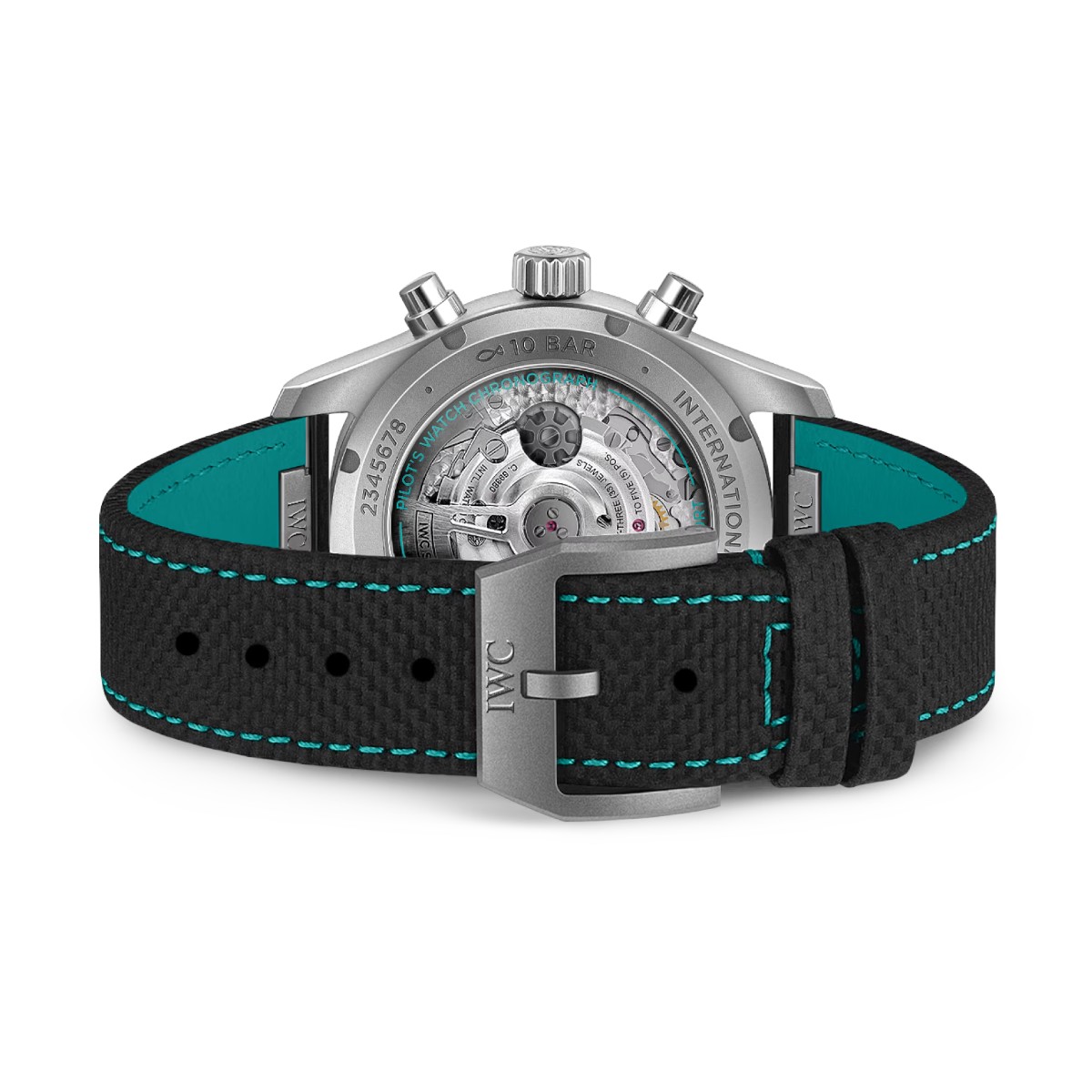 IWC Schaffhausen Pilot's Chronograph 41mm Mercedes AMG Petronas Formula One Team Watch, Black Dial