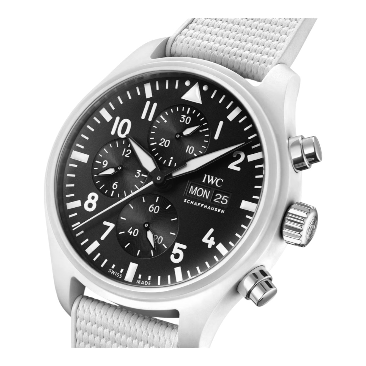 IWC Schaffhausen TOP GUN Edition Lake Tahoe Chronograph Pilot's 44.5mm Watch, Black Dial