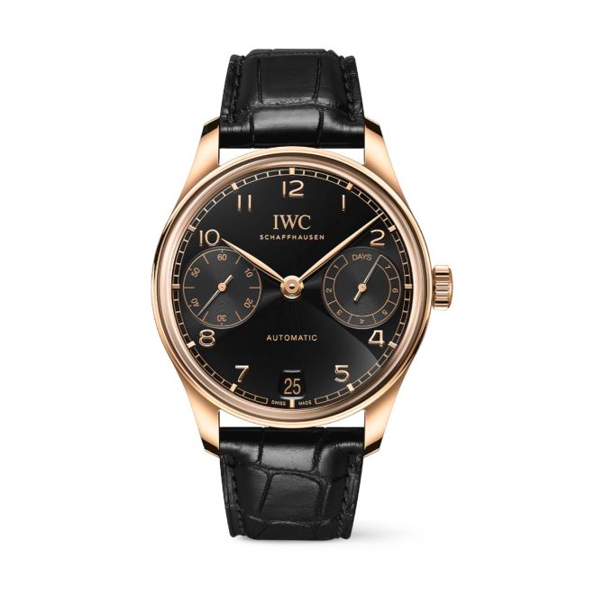 IWC Schaffhausen Portugieser Automatic 42mm Men's Watch, Black Dial