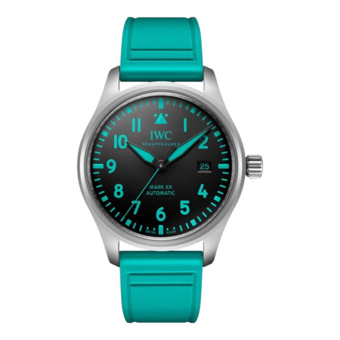 IWC Schaffhausen Mark XX Mercedes-AMG Petronas Formula One Team Pilot's 40mm Watch, Black Dial