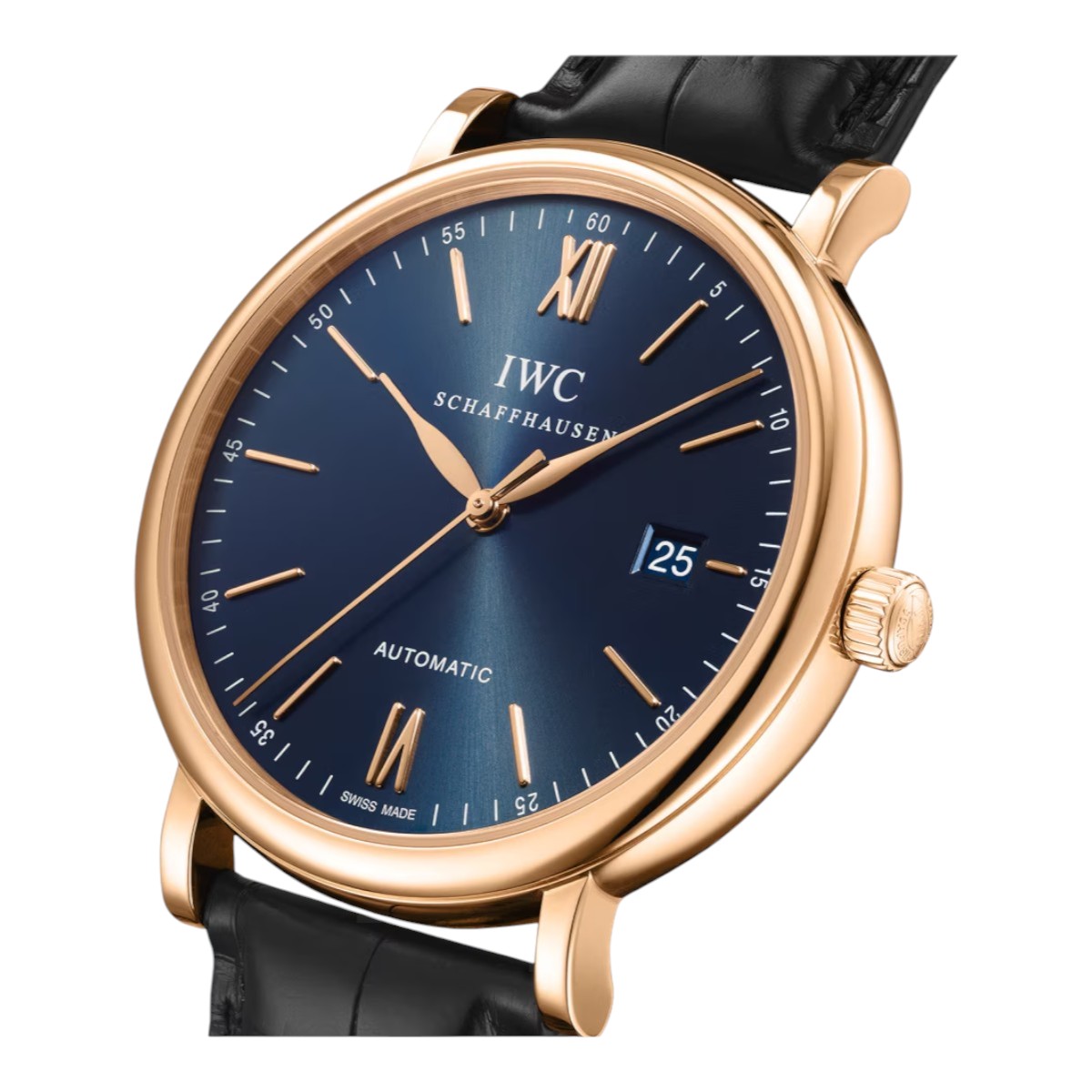 IWC Schaffhausen Portofino Automatic 40mm Watch, Blue Dial