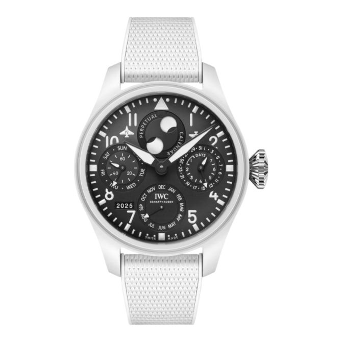 IWC Schaffhausen TOP GUN Lake Tahoe Perpetual Calendar Big Pilot's 46.5mm Watch, Black Dial