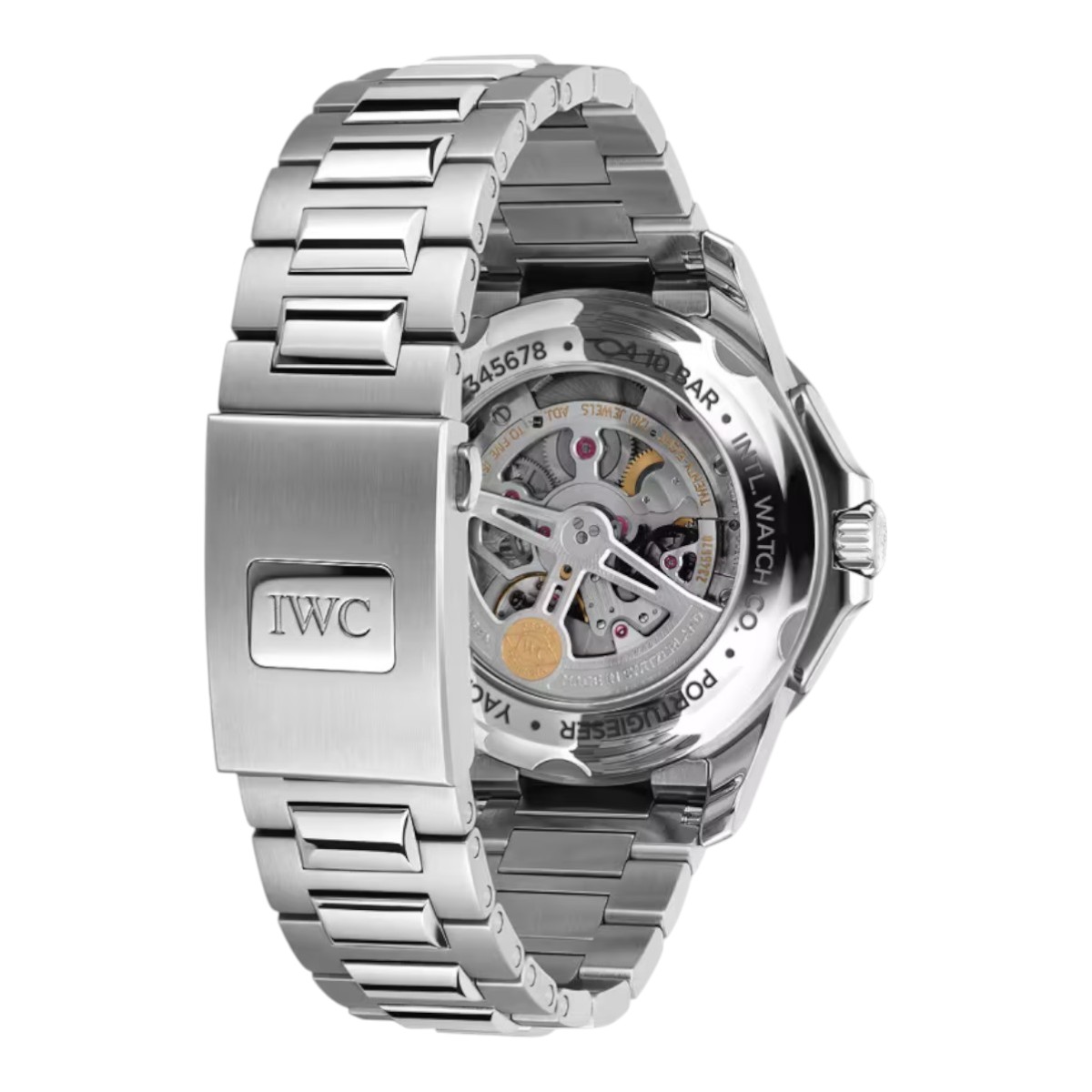 IWC Schaffhausen Portugieser Yacht Club Moon and Tide 44.6mm Watch, Black Dial