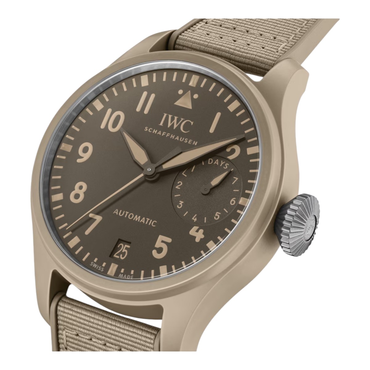 IWC Schaffhausen TOP GUN Mojave Desert Edition Big Pilot's 46mm Watch, Brown Dial