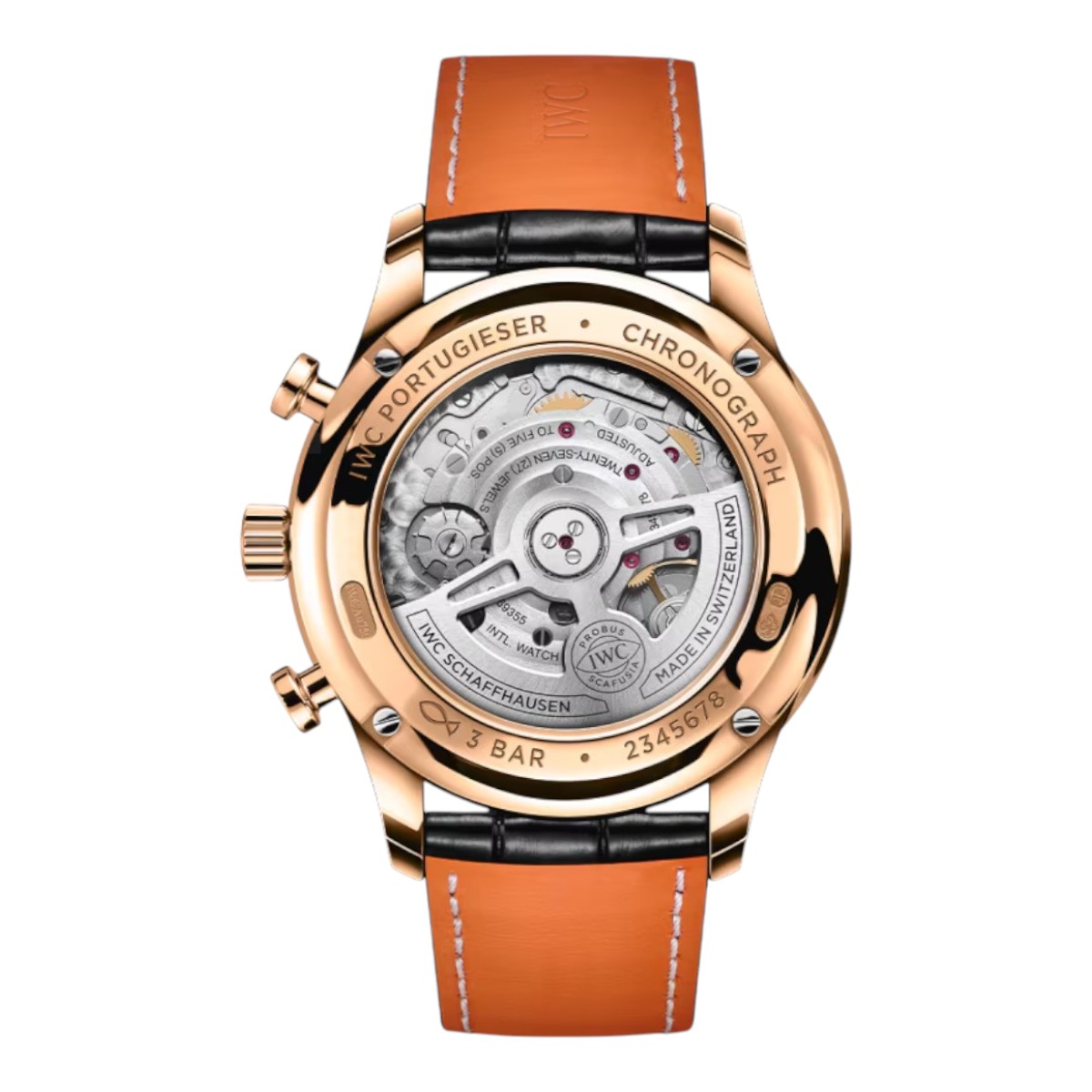IWC Schaffhausen Portugieser Chronograph 41mm Watch, Black Dial