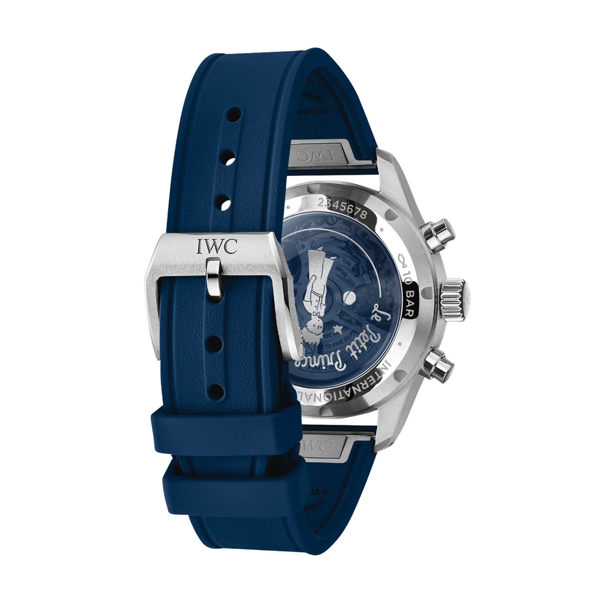 IWC Schaffhausen Le Petit Prince Chronograph Pilot's 41mm Men's Watch, Blue Dial